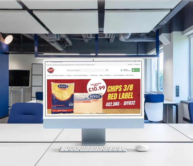 Extra Cash & Carry ecommerce website