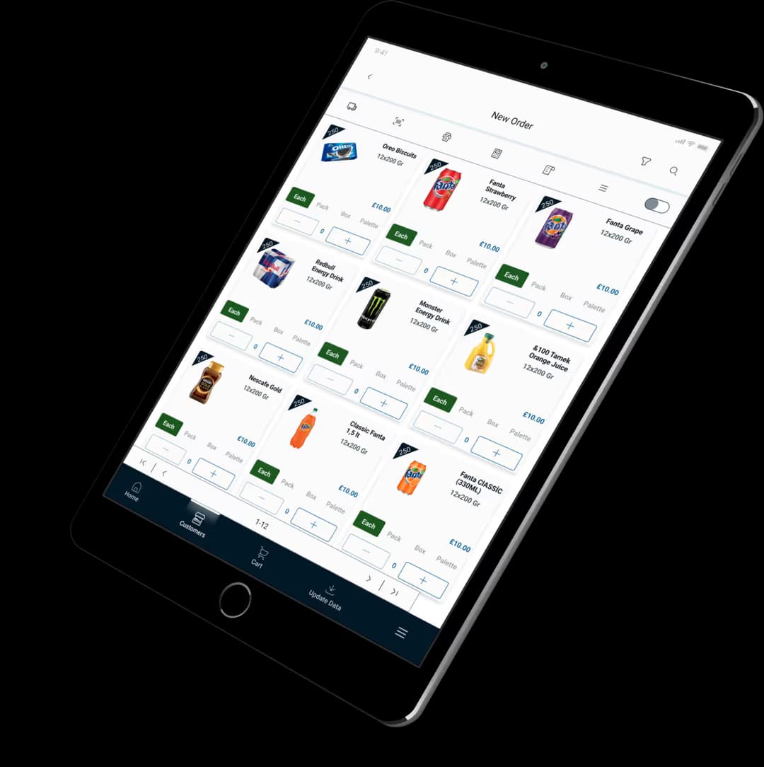 Orca POS mobile app screen
